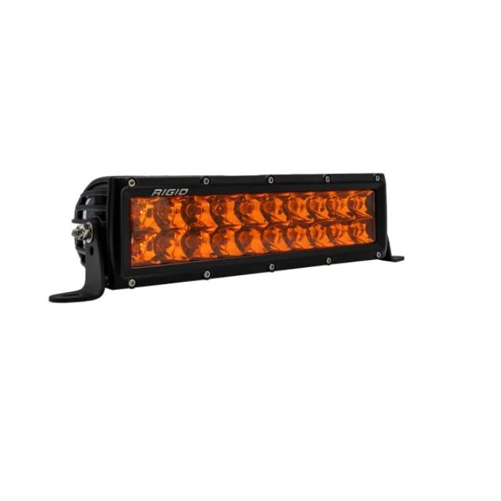 Rigid Industries E-Series LED Light Bar - Spot with Amber Lens - 10 Inch - Truck Brigade