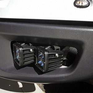 Rigid Industries Fog Light Brackets - Mounts 4 Dual D2 Series Lights | Ford Raptor (2010-2014) - Truck Brigade