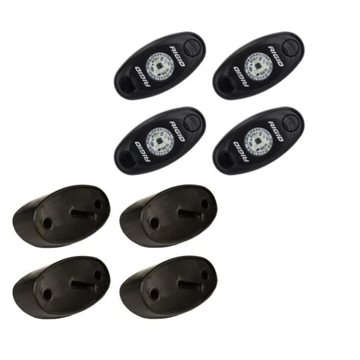 Rigid Industries Rock Light Kit - Red (4 Lights) - Truck Brigade