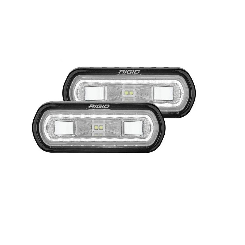 Rigid Industries SR-L Series Spreader Pod Lights - White Halo (Pair) - Truck Brigade