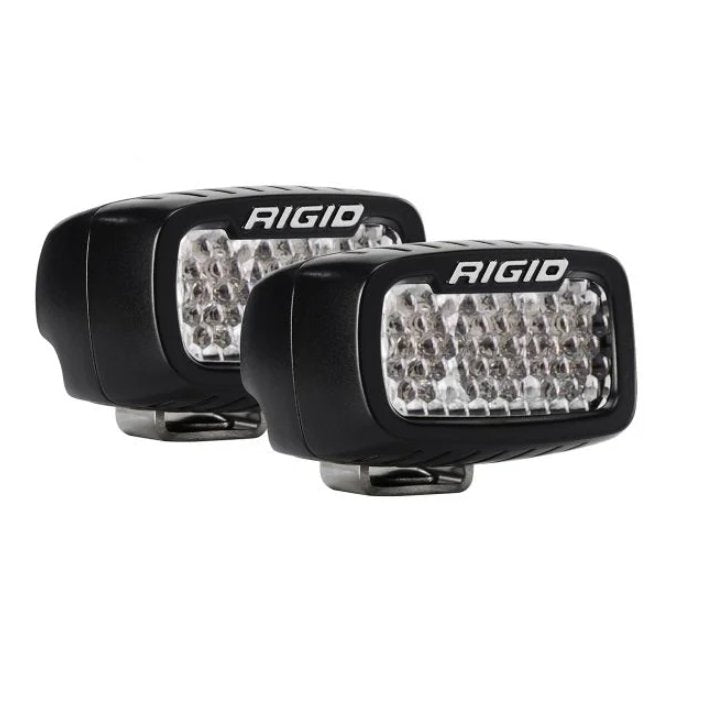 Rigid Industries SR-M Series Pro LED Lights - Flood Diffused Backup Kit Surface Mount (Pair) - Truck Brigade