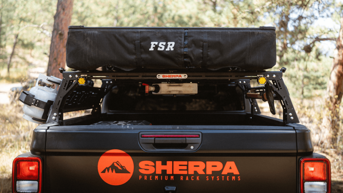 Sherpa Bed Rack Mid-Height PAK System | Jeep Gladiator (2020-2026) | Truck Brigade