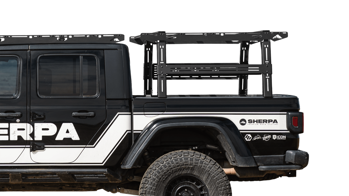 Sherpa Bed Rack - Rack - Height PAK System | Jeep Gladiator (2020 - 2026) | Truck Brigade