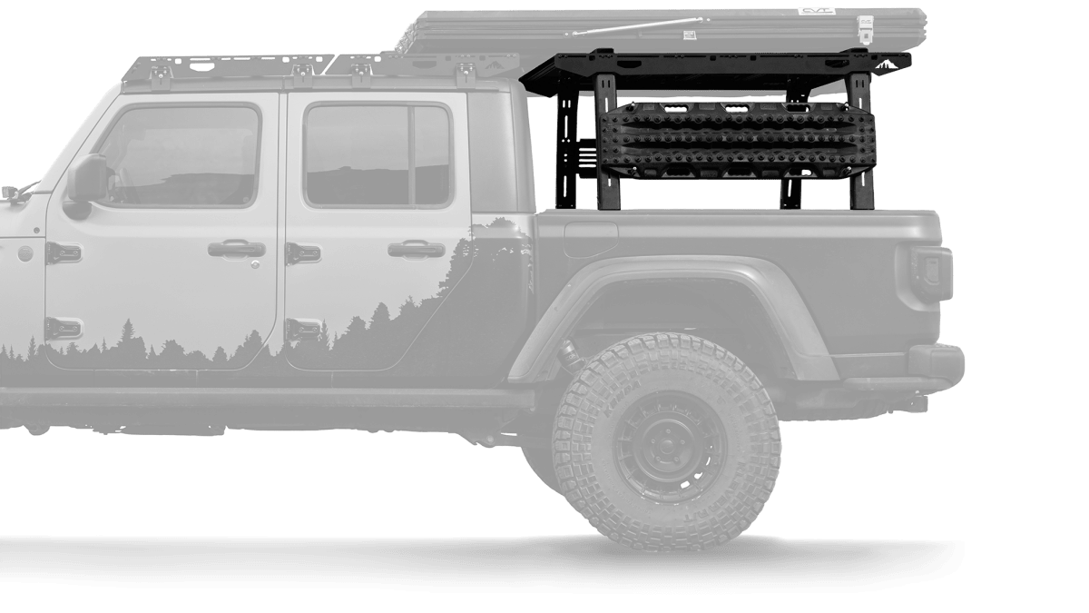 Sherpa Bed Rack- Rack-Height PAK System | Jeep Gladiator (2020-2026) | Truck Brigade