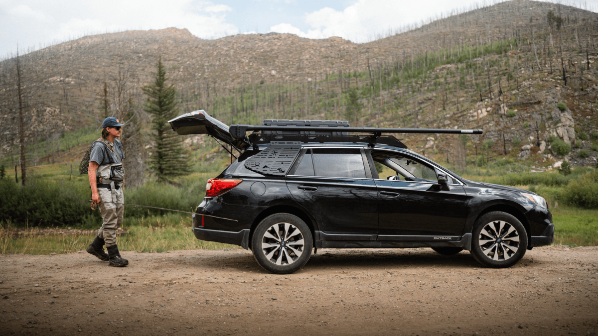 subaru forester fishing rod holder Sherpa Roof Rack Fly Rod Mount