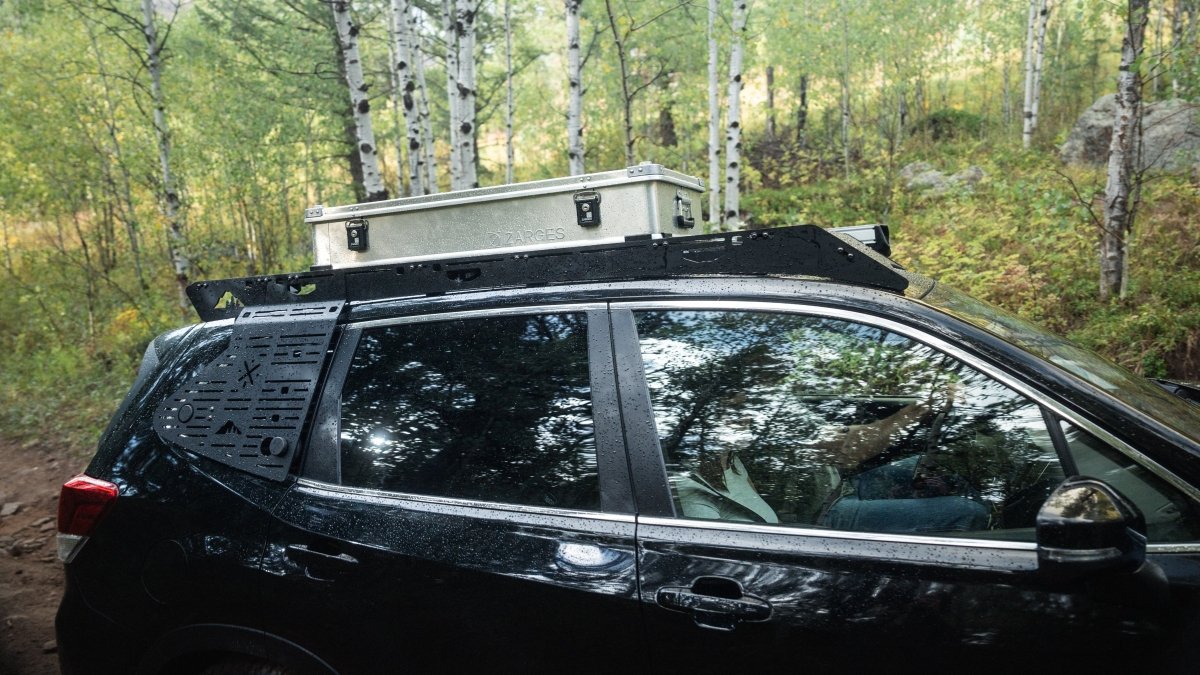 black sherpa tent The Fremont (2019-2026 Subaru Forester Roof Rack) 5th Gen Forester (2019-2024) / Half Fairing (Lightbar)