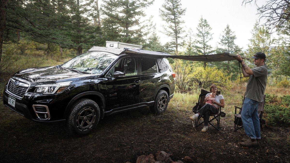 rooftop tents for subaru forester The Fremont (2019-2026 Subaru Forester Roof Rack) 5th Gen Forester (2019-2024) / Half Fairing (Lightbar)