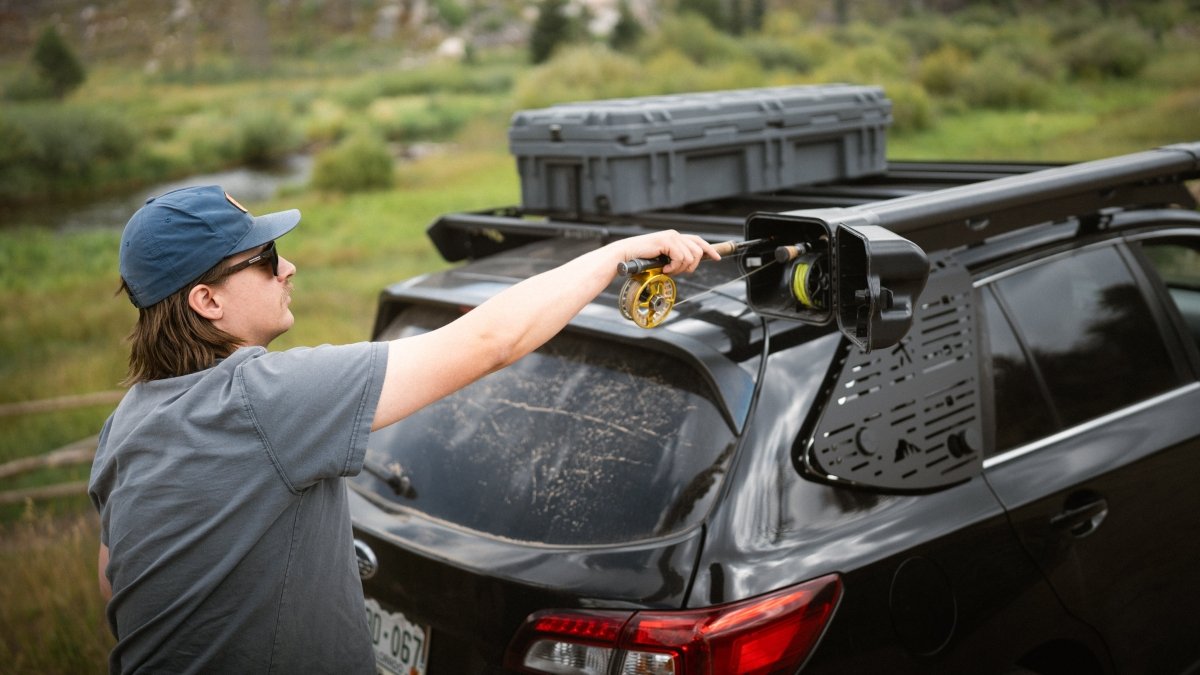 2015 outback overhead fishing pole storage The Olympus (2015-2025 Subaru Outback Roof Rack) 5th Gen Outback (2015-2019) / Half Fairing (Lightbar)
