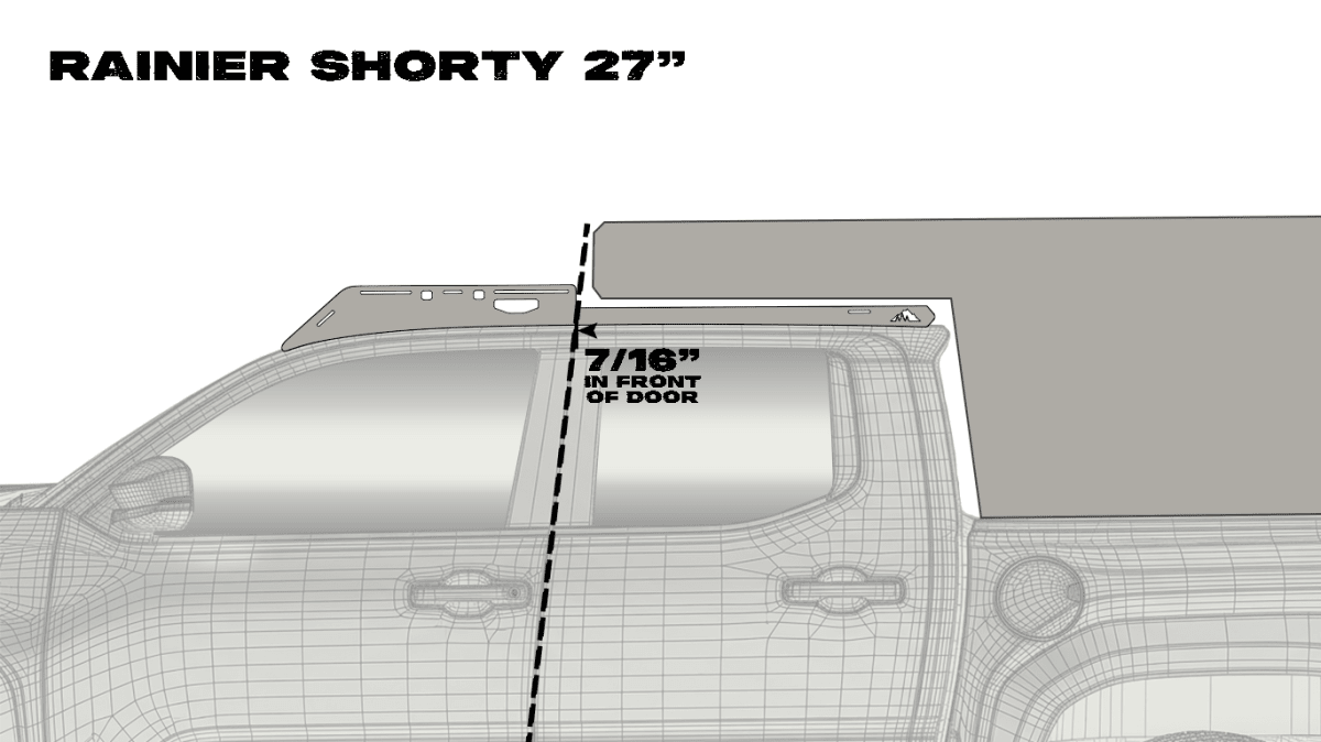 Sherpa Rainier Shorty Camper Roof Rack | Toyota Tacoma (2024+) | Truck Brigade