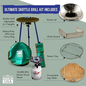 Tembo Tusk Adjustable Leg Skottle Grill Kit | Truck Brigade