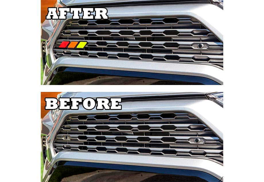 Cali Raised 4Runner, Tacoma, Tundra, Tri-Color Badge Emblem Decoration