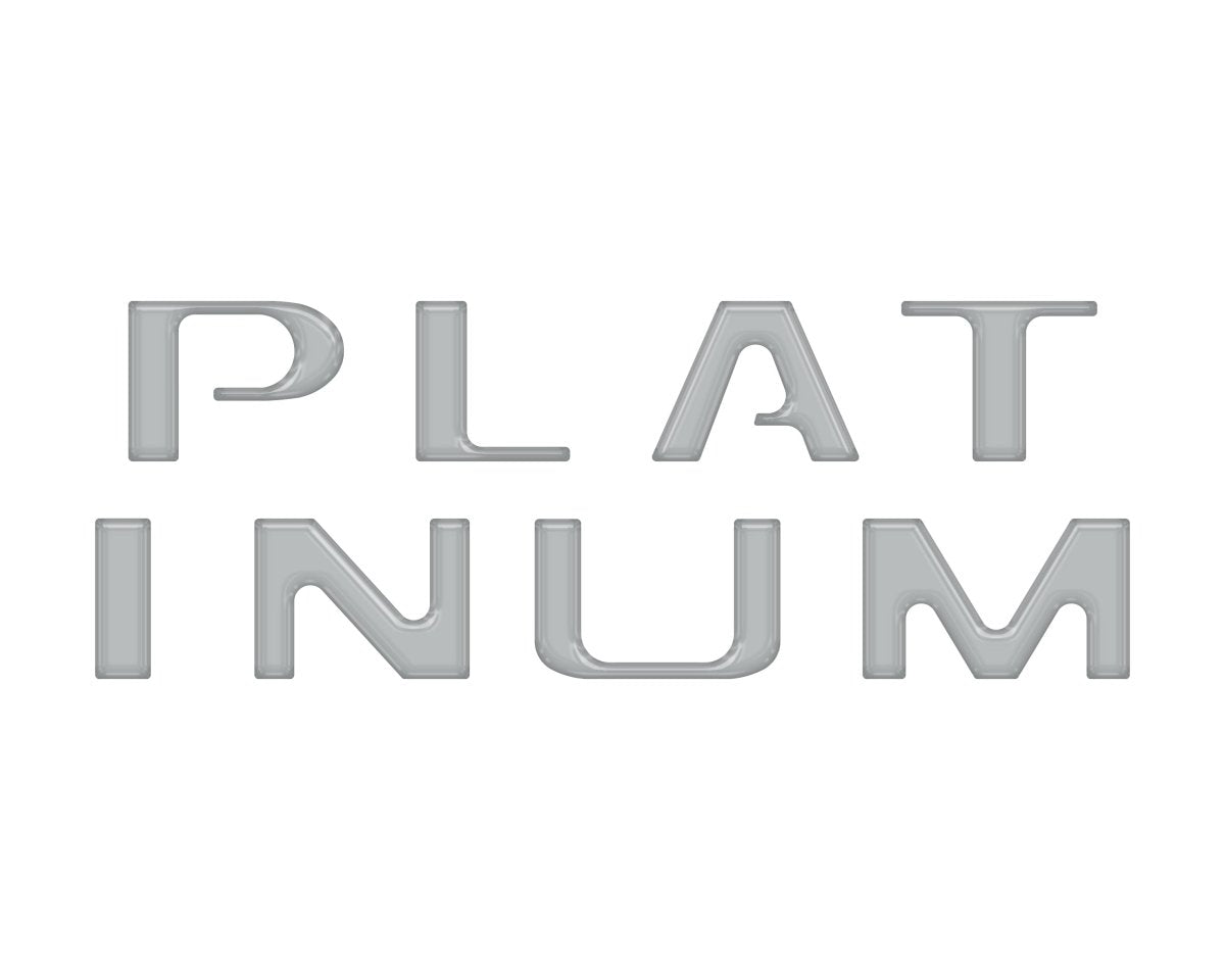 TUFSKINZ Platinum Tailgate Letter Inserts Fits | Ford F150 (2021 - 2024) - Truck Brigade