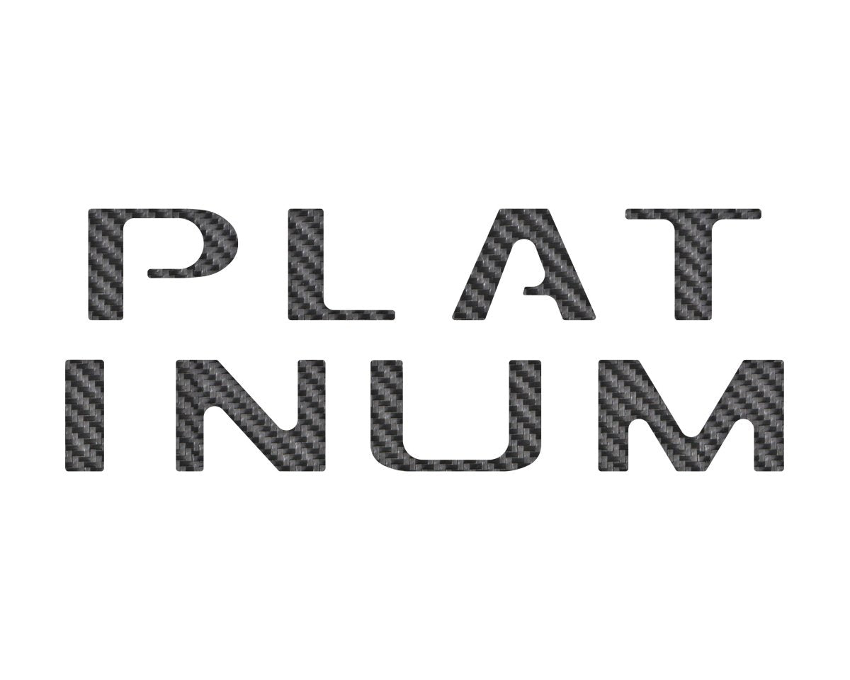 TUFSKINZ Platinum Tailgate Letter Inserts Fits | Ford F150 (2021 - 2024) - Truck Brigade