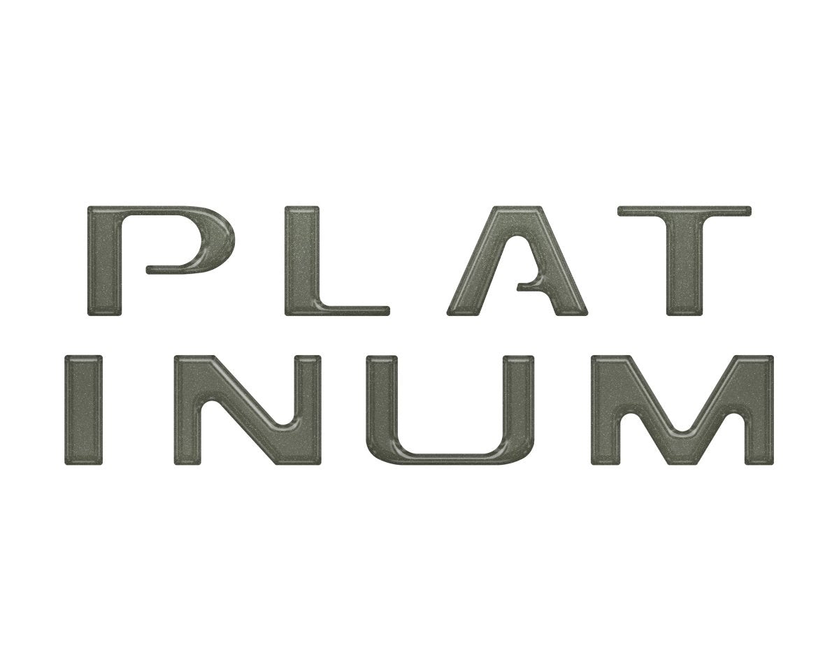 TUFSKINZ Platinum Tailgate Letter Inserts Fits | Ford F150 (2021 - 2024) - Truck Brigade