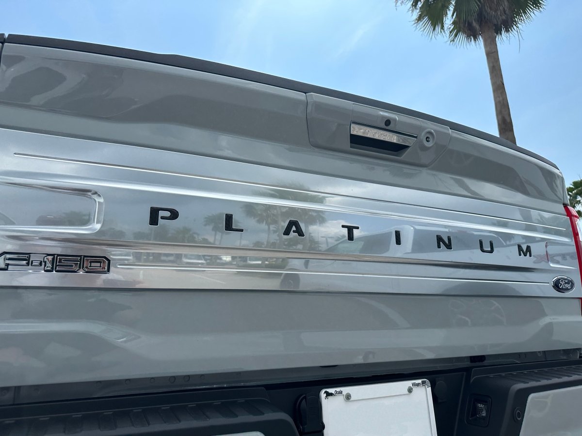 TUFSKINZ Platinum Tailgate Letter Inserts Fits | Ford F150 (2021 - 2024) - Truck Brigade