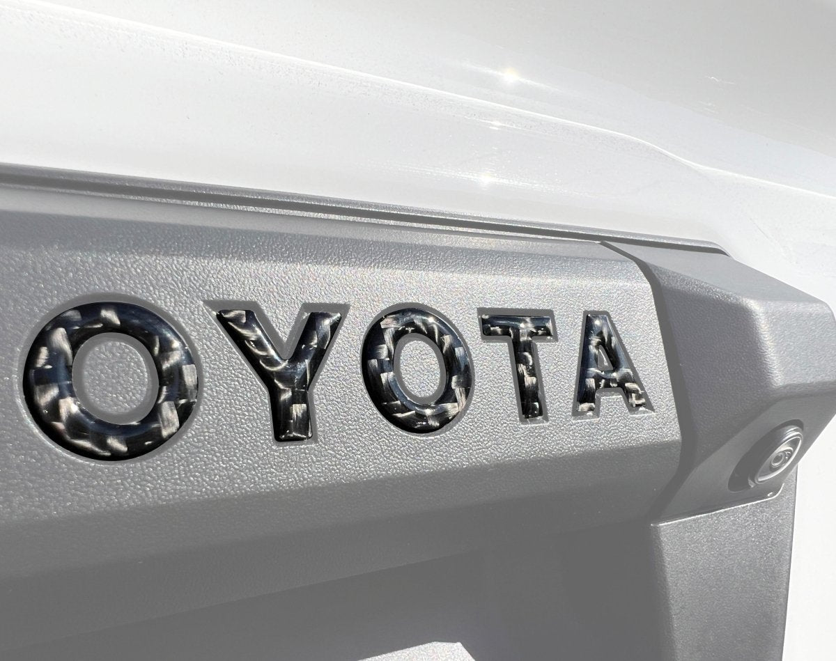 TUFSKINZ Tailgate Handle Letter Inserts | Toyota Tacoma (2024 - 2025) - Truck Brigade