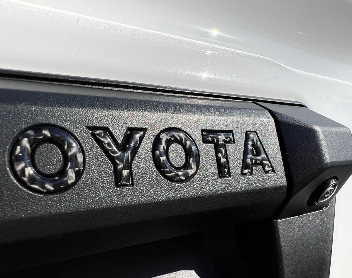 TUFSKINZ Tailgate Handle Letter Inserts | Toyota Tacoma (2024 - 2025) - Truck Brigade