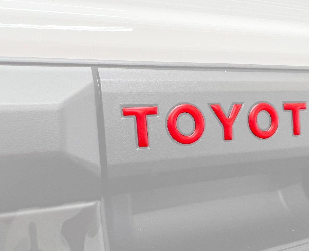 TUFSKINZ Tailgate Handle Letter Inserts | Toyota Tacoma (2024-2026) | Truck Brigade