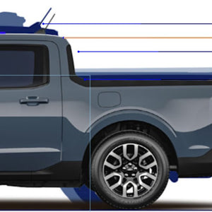 Xtrusion Overland XTR1 Bed Rack | Ford Maverick (2022-2024) - Truck Brigade