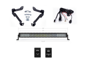 Cali Raised Lower Bumper Hidden 32 Inch LED Light Bar Bracket  Kit | Toyota Tundra (2014-2021)