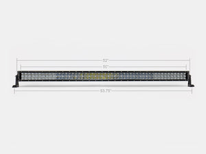 Cali Raised 52 Inch Curved 5D Dual Row 5D Optic OSRAM LED Bar